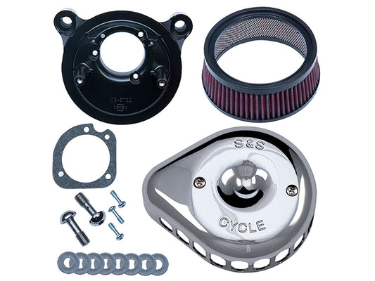 Mini Teardrop Air Cleaner Kit – Chrome. Fits Sportster 1991-2006 with CV Carburettor.