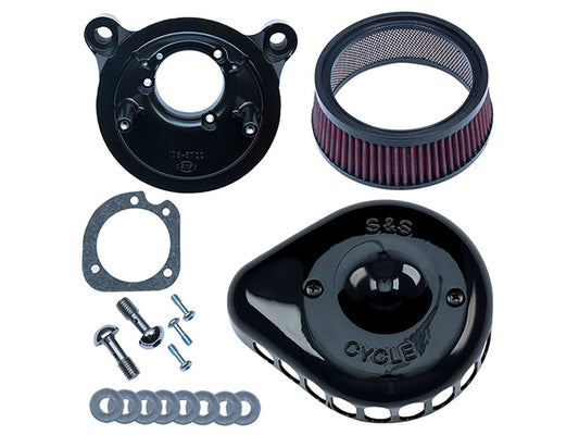 Mini Teardrop Air Cleaner Kit – Black. Fits Sportster 1991-2006 with CV Carburettor.