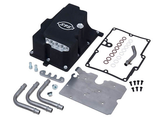 Oil Supply Line Installation Kit – Black. Fits FXD 2006-2017 with S&S Engine.