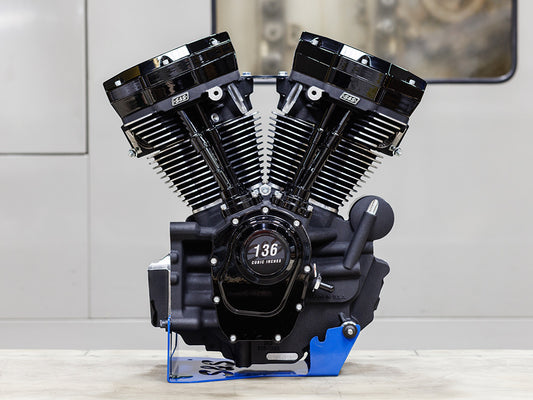 136ci Milwaukee Eight Engine – Black Edition. Fits Softail 2018-2024