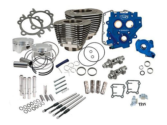 110ci Power Pack Kit with 585 Chain Drive Easy Start Camshafts – Black. Fits Big Twin 2007-2017.