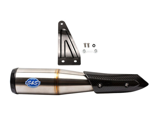 Grand National Slip-On Muffler – Stainless Steel. Fits Indian FTR1200 2019-2024