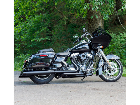 4-1/2in. Mk45 Slip-On Mufflers – Black with Black Cutlass End Caps. Fits Touring 1995-2016.