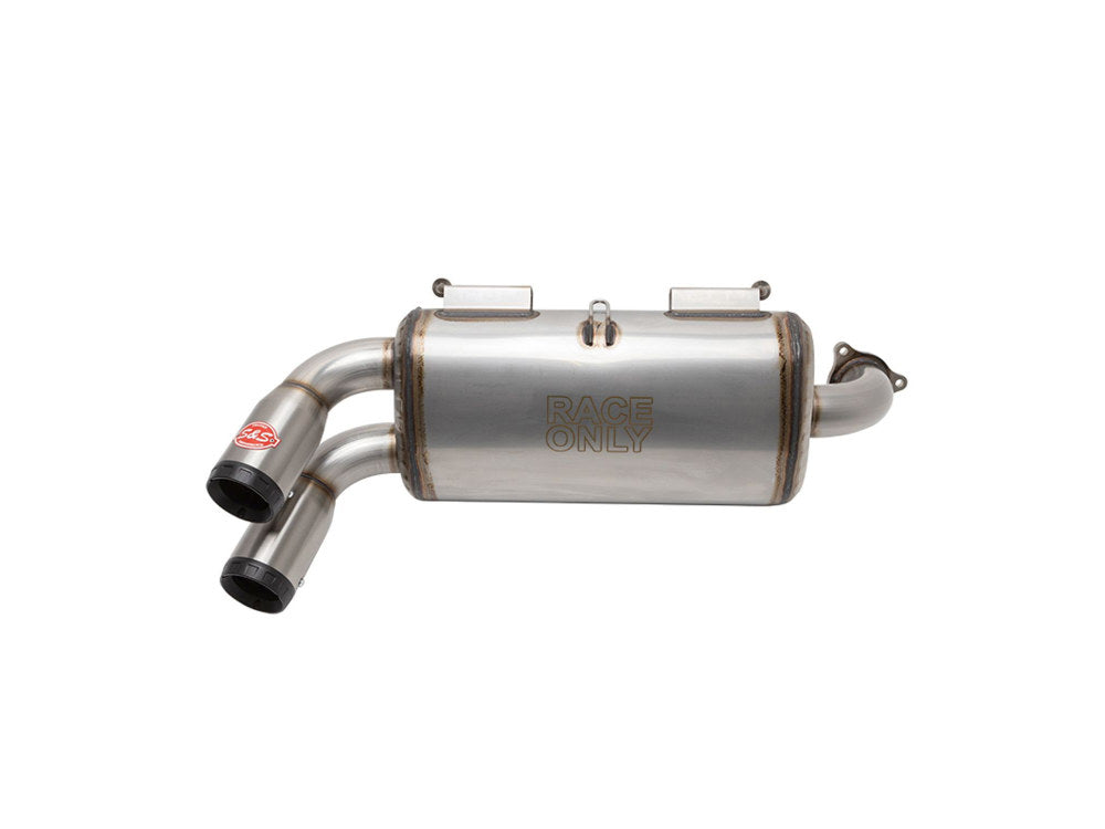 Power Tune XTO UTV Exhaust – Stainless Steel with Race Muffler. Fits Polaris RZR 2016up.