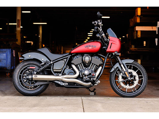 Qualifier 2-into-1 Exhaust – Stainless Steel. Fits Indian Cruiser 2022up