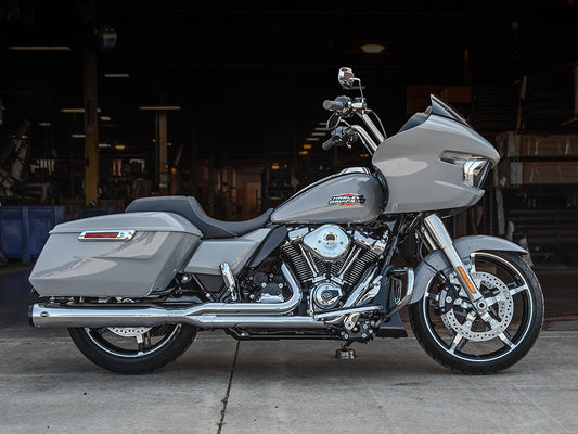 2-into-1 GNX Exhaust – Chrome with Black End Cap. Fits Touring 2017up