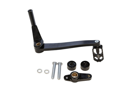 Billet Mid Mount Brake Pedal for M8 Softail Models Running S&S Complete Exhaust System. Typically FXBB Street Bob 2018up & FXLR Low Rider 2018up