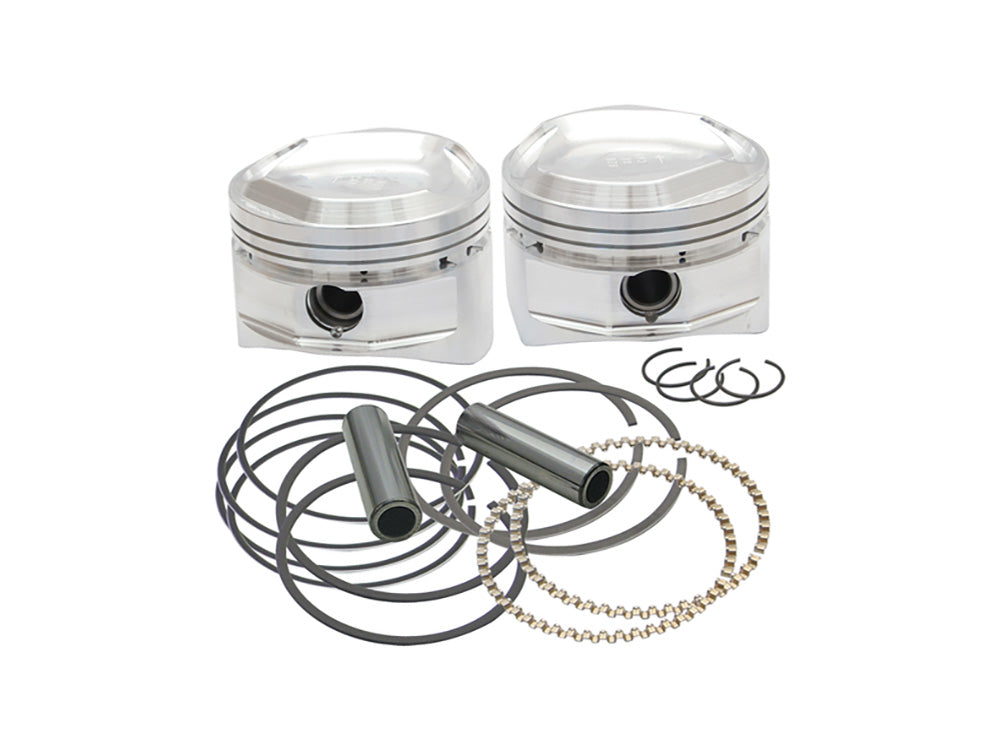 +.020in. S&S Pistons. Fits 3-5/8in. Bore Big Twin 1984-1999 with S&S Super Stock Heads