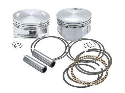 Standard Pistons with 10.4:1 compression. Fits Twin Cam 2007-2017 96ci or 103ci to 107ci Big Bore Conversion.