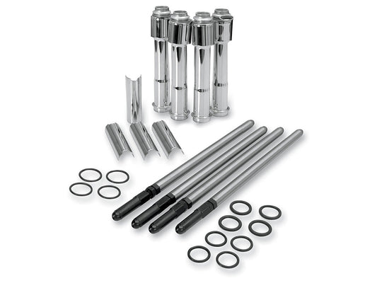 Standard Adjustable Pushrods – Chrome. Fits Sportster 2004-2021