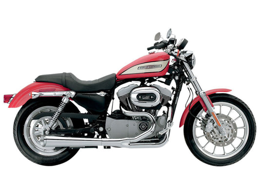 SuperMeg 2-into-1 Exhaust – Chrome. Fits Sportster 2014-2021