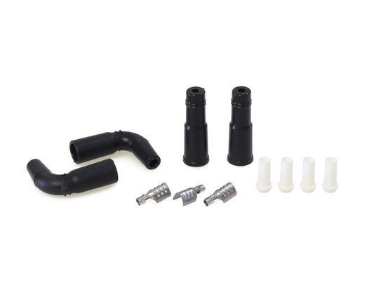 Spark Plug Wire Boot Kit – Black. Twin Cam Style.