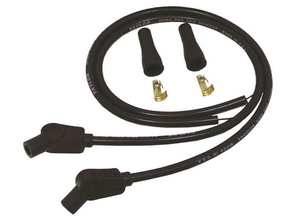8mm 24in. Universal Spark Plug Wire Set – Black. Fits Evolution Style Engines.