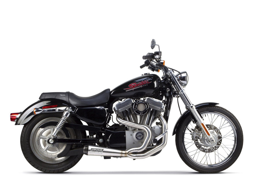 Comp-S 2-into-1 Exhaust – Stainless Steel with Carbon Fiber End Cap. Fits Sportster 2004-2013.