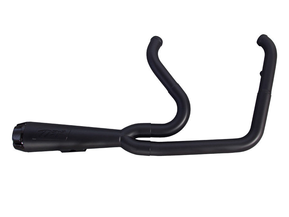 Comp-S 2-into-1 Exhaust – Black with Carbon Fiber End Cap. Fits Dyna 1991-2005.