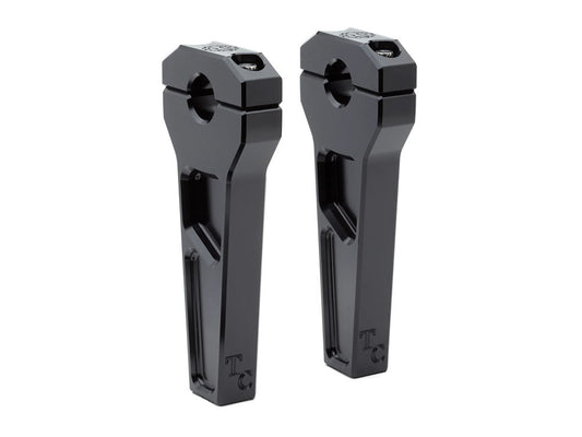 6in. Straight Two Piece Riser Kit – Black. Fits 1-1/8in. Handlebar.