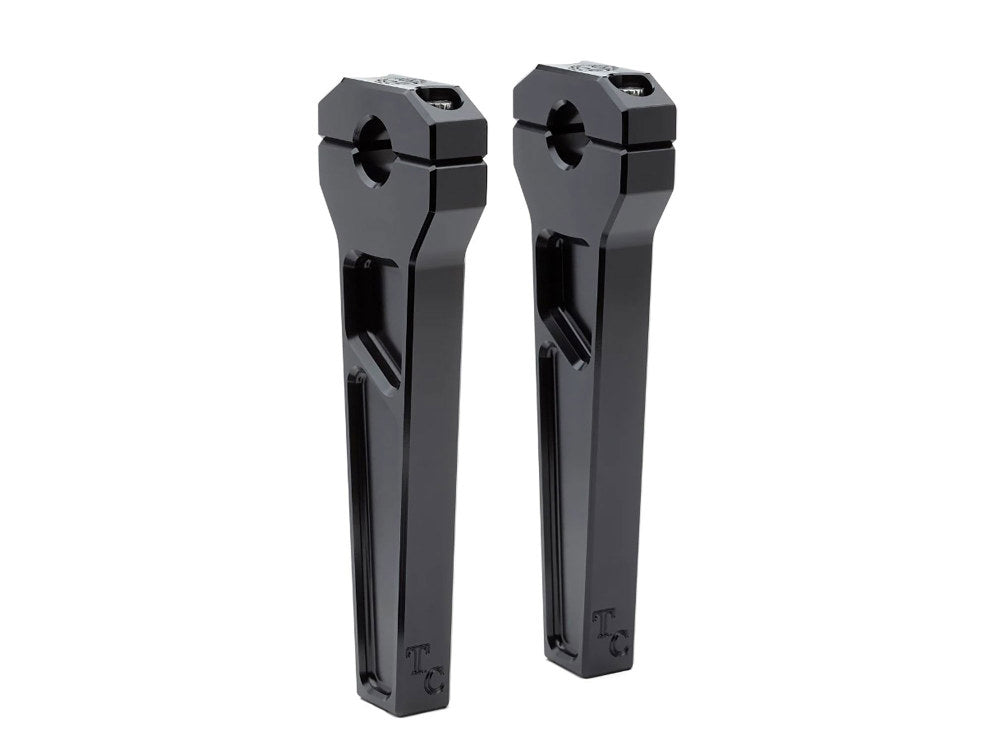 8in. Straight Two Piece Riser Kit – Black. Fits 1-1/8in. Handlebar.