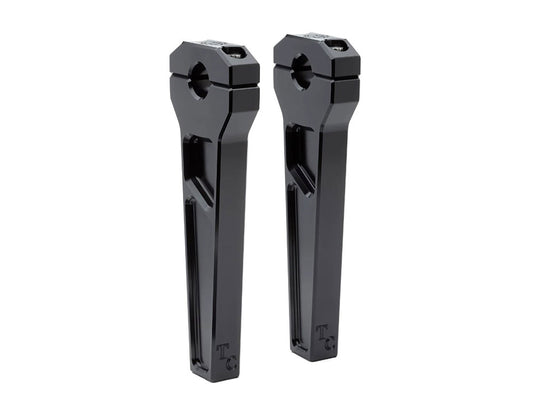 8in. Straight Two Piece Riser Kit – Black. Fits 1-1/8in. Handlebar.