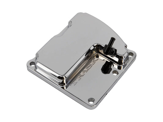 CheckM8 Vented Transmission Top Cover – Chrome. Fits Milwaukee-Eight 2017up