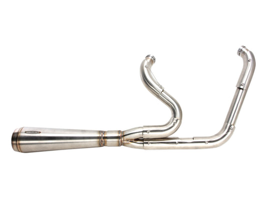 Assault 2-into-1 Exhaust – Stainless Steel. Fits Softail 2000-2017.