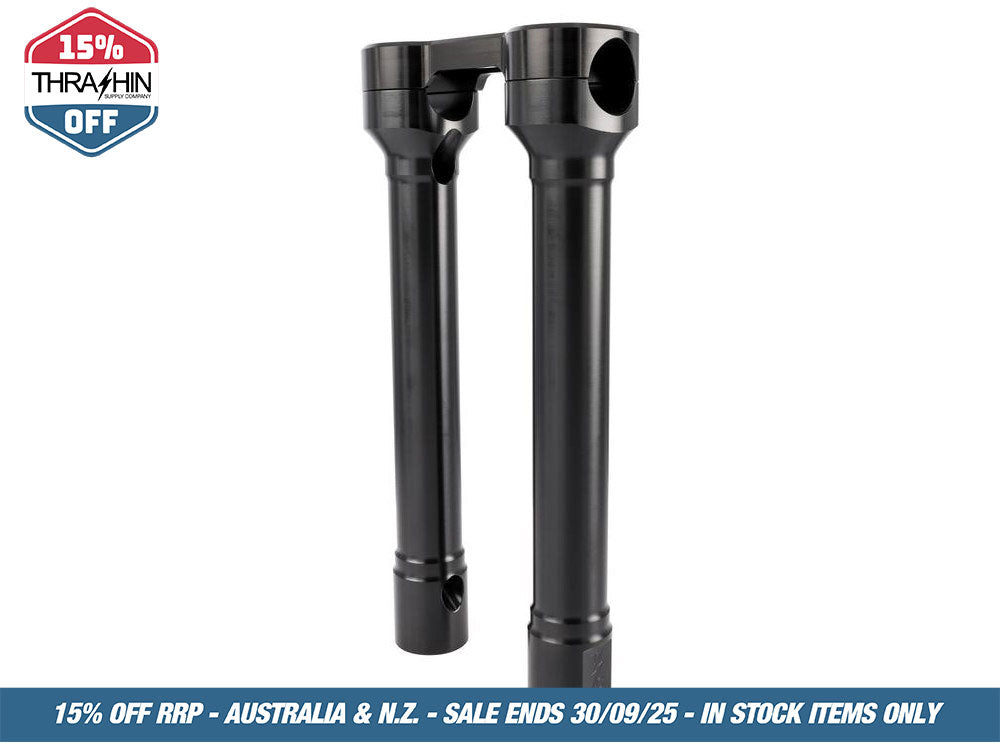 10in. Hole Shot Risers – Black. Fits 1in. Handlebar