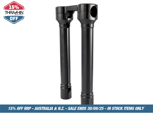 10in. Hole Shot Risers – Black. Fits 1in. Handlebar