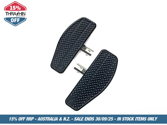 Mini Rider Floorboards – Black. Fits Softail 2018up Front Rider