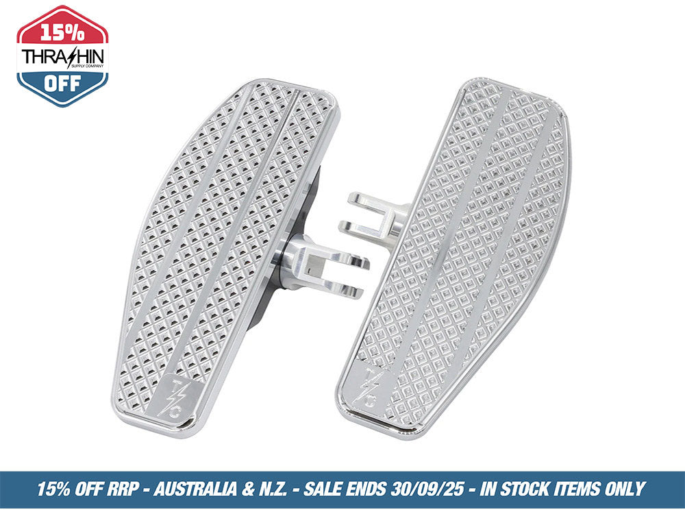 Mini Rider Floorboards – Chrome. Fits Softail 2018up Front Rider
