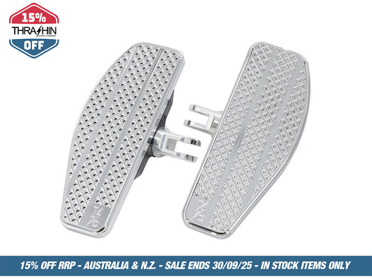 Mini Rider Floorboards – Chrome. Fits Softail 2018up Front Rider