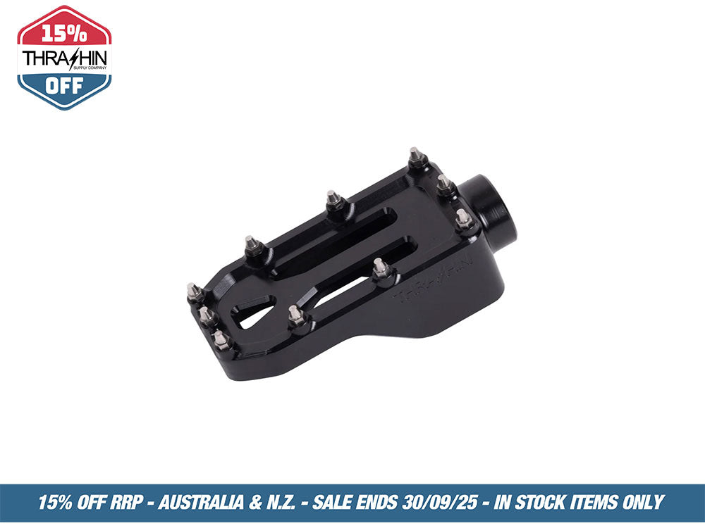 Aggressor Brake Arm Pedal – Black. Touring 2014up (Using Thrashin Brake Arms)