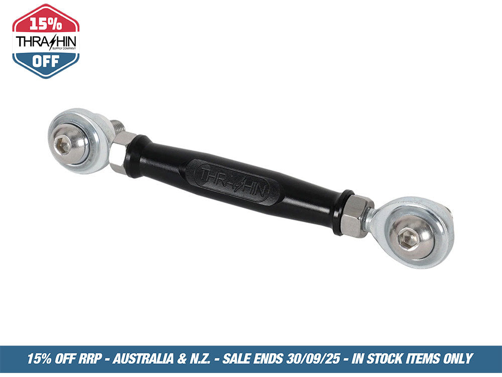 Adjustable Brake Linkage – Black. Fits Softail 2018up with Mid Controls.