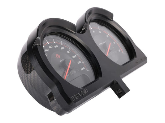 Gauge Housing Relocation Kit – Black. Fits Road Glide 2015up.