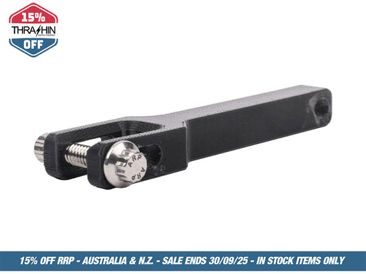 Thrashin Risers to Gauges Relocation Front Extension Bracket – Black. Fits Road Glide 2015up.