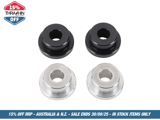 Solid Handlebar Mount Kit – Black & Raw. Fits Big Twin 1973-2017 & Sportster 1973-2003