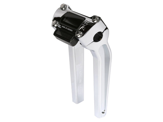 9.5in. Pull Back Thrashin Risers – Chrome. Fits 2018up Softail Street Bob & Breakout & Standard 2020up.