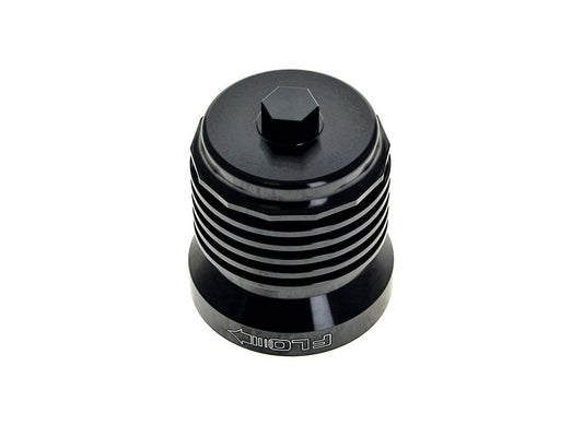 FLO Reusable Oil Filter – Black. Fits Milwaukee Eight 2017up, Twin Cam 1999-2017, Evolution 1984-1999 & Sportster 1984-2021
