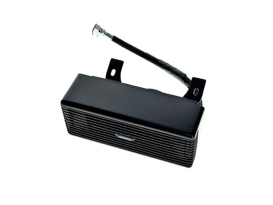 Fan Assisted Low Mount Oil Cooler Kit – Gloss Black. Fits Touring 1994-2008