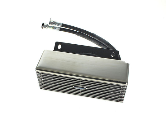 Fan Assisted Low Mount Oil Cooler Kit – Stainless Steel. Fits Touring 2009-2016