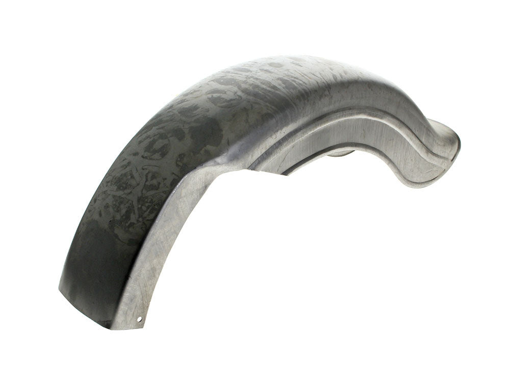 Rear Universal Fat Bob Style Fender with Left Side Chain Cut Away – Raw
