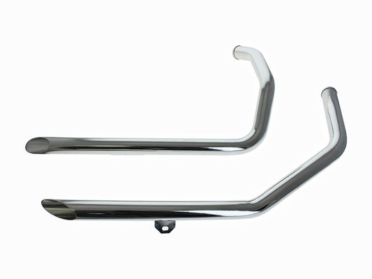 Slash Cut 1-3/4in. Drag Pipes – Chrome. Fits Sportster 1986-2003