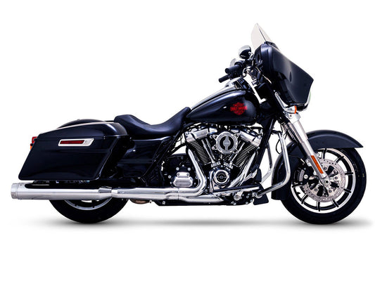 4.5in. Torquer 450 Slip-On Mufflers – Chrome with Chrome End Caps. Fits Touring 2017up