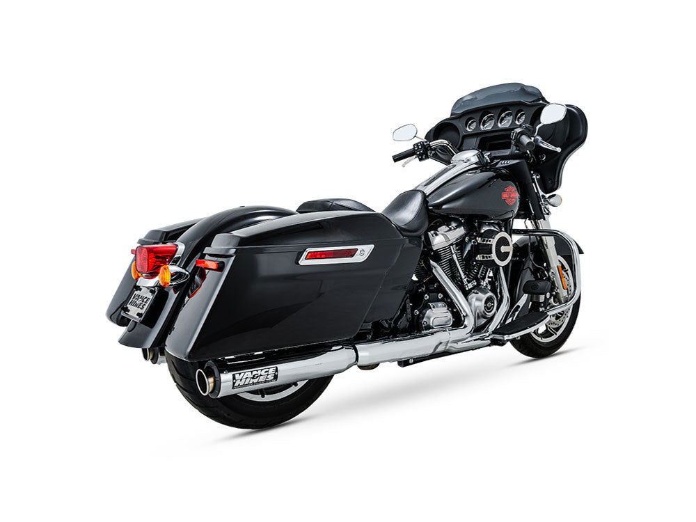 4in. Supersport Slip-On Mufflers – Chrome. Fits Touring 2017up