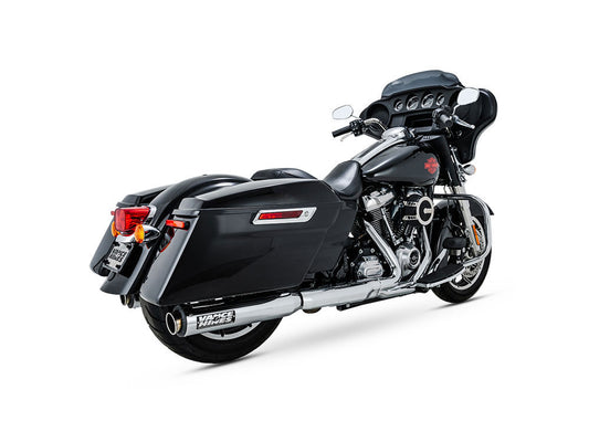 4in. Supersport Slip-On Mufflers – Chrome. Fits Touring 2017up