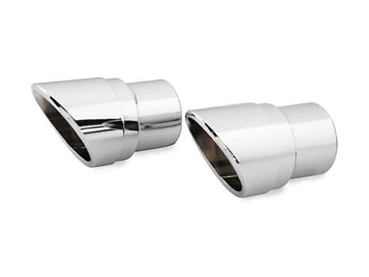 Slash Cut End Caps – Pair. Fits Vance & Hines Big Shots & Big Shots Long Exhaust