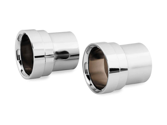 Straight Cut End Caps – Pair. Fits Vance & Hines Big Shots & Big Shots Long Exhaust
