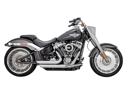 Shortshots Staggered Exhaust – Chrome. Fits Breakout & Fat Boy 2018-2024