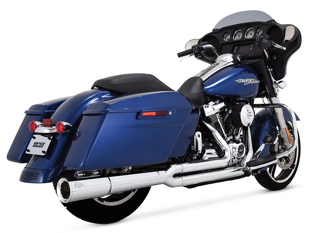 Pro Pipe 2-into-1 Exhaust – Chrome. Fits Touring 2017up