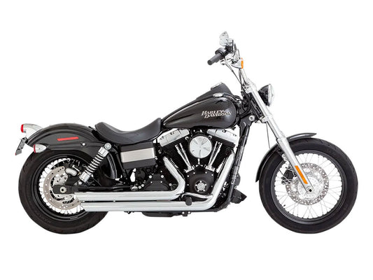 Big Shots Staggered Exhaust – Chrome. Fits Dyna 2006-2017