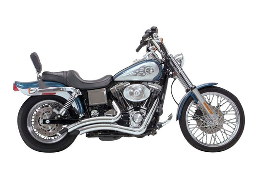 Big Radius Exhaust – Chrome. Fits Dyna 1991-2005.