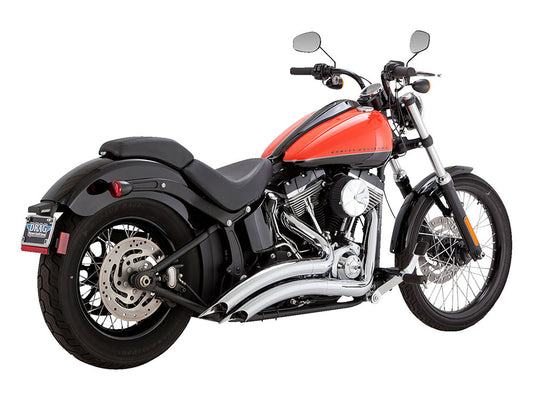Big Radius Exhaust – Chrome. Fits Softail 1986-2017 Non-240 Tyre Models